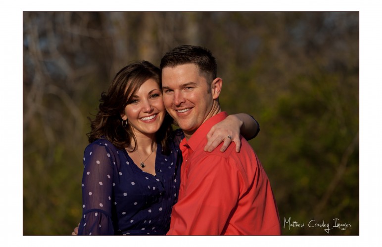 Dana and Eric Couple poses for an engagement portrait